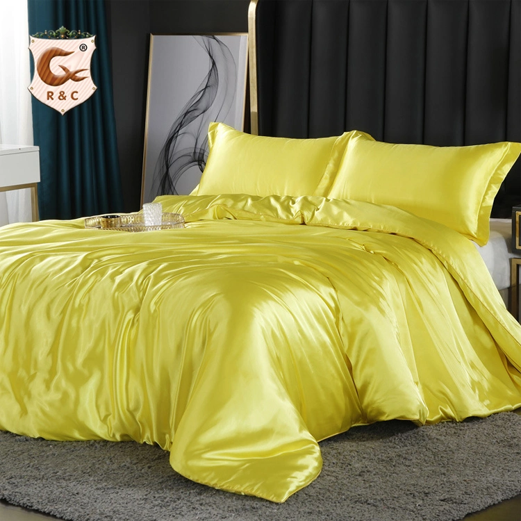 Pure Color Baby Bed Sheet Satin Bedding