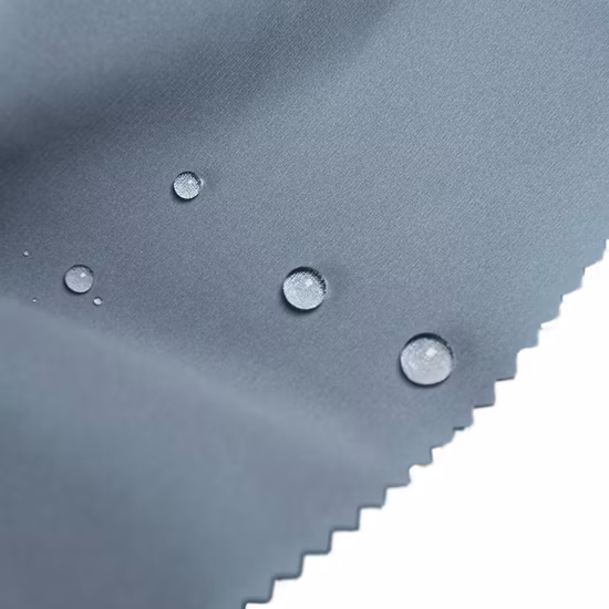 Tecidos reciclados de poliéster elástico para exterior/Nylon/Spandex Jacquard impermeável vestuário têxtil para casaco uniforme